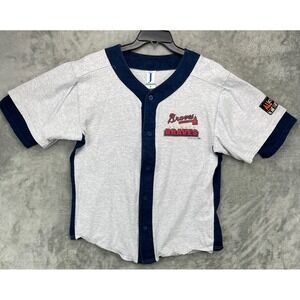 VTG Jostens Sportswear Atlanta Braves Jersey Sz L‎ 1993 All Star Home Team